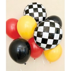 Checker Balloon Bouquet (with weight)