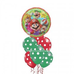 Mario Brothers Balloon Bouquet (with weight)