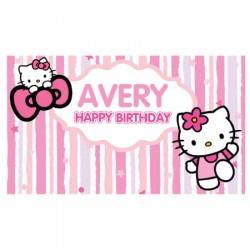     Personalized Hello Kitty Vinyl Banner 