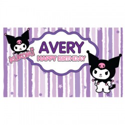     Personalized Kuromi Vinyl Banner 