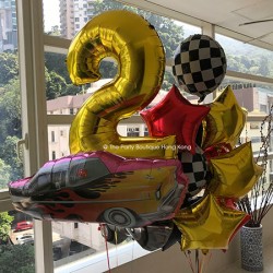  Rockin' Car and Number Balloon Bouquets 