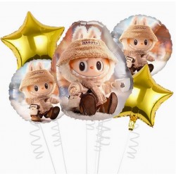 Labubu Foil Balloon Bouquet