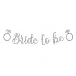 Silver Glitter Bride To Be Bunting