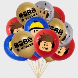 Latex Balloon Bouquet of 10 - Roblox (with weight)