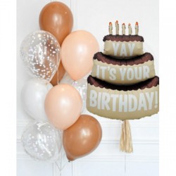 Latex balloon & Birthday Cake Balloon Bouquets