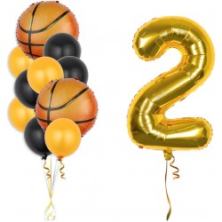 Basketball & Number Balloon Bouquets 01