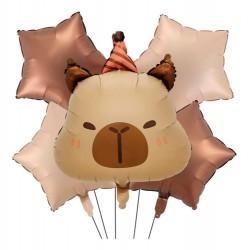 Capybara Foil Balloon Bouquet