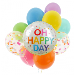 Oh Happy Day 和彩色氣球組合