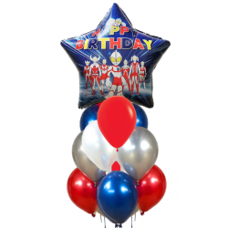 Ultraman鹹蛋超人 & 橡膠氣球組合(連氣球座) 氣球座 X 1