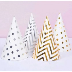     Glitter Party Hat Assortment, 4pcs