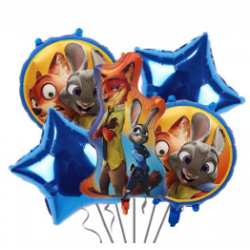 Zootopia Foil Balloon Bouquet (with weight) 