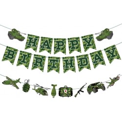 Camouflage Happy Birthday Bunting