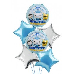 Octonauts Foil Balloon Bouquet of 6 (with weight)