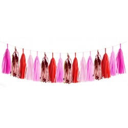 Tassel Garland - Rose Gold Fuschia Pink