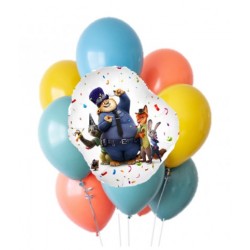 Zootopia Foil Balloon & Latex Balloon Bouquet