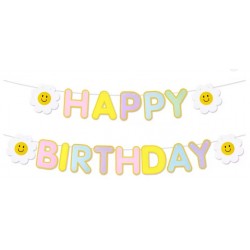 Happy Birthday Smiley Daisy Bunting   