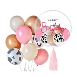              Personalized Bubble Balloon Bouquet (Cowgirl) 