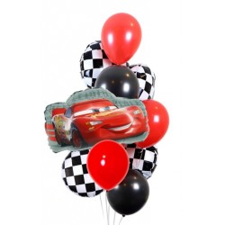  Cars McQueen Foil & Latex Balloon Bouquet