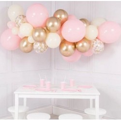    Balloon Garland (Gold & Pink)
