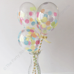 5" Confetti Balloon Colorful (set of 3)