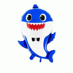 Baby Shark Blue 24” Foil Balloon