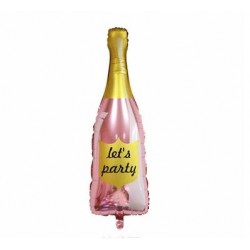 Champagne Bottle Let's Party Foil Balloon 32"H