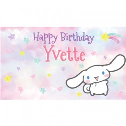     Personalized Cinnamoroll Vinyl Banner 