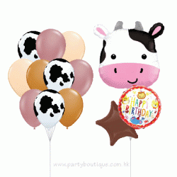 Cute Hostein Cow Balloon Bouquets