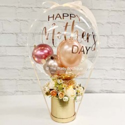     Light up Mother's Day Balloon Basket (Peach & Beige)