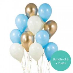 橡膠氣球組合16個 -款式11 (連氣球座)