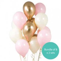 橡膠氣球組合16個 - 款式 12 (連氣球座)