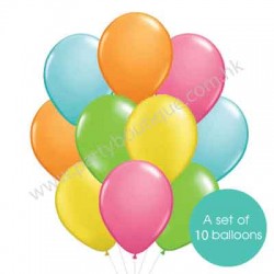 橡膠氣球組合10個 - 款式14 (連氣球座)