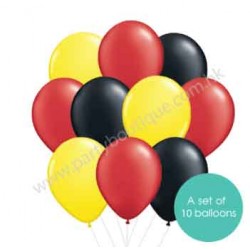 橡膠氣球組合10個 - 款式33 (連氣球座)