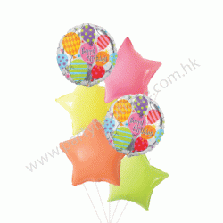 Balloon Birthday Foil Balloon Bouquet (with weight)