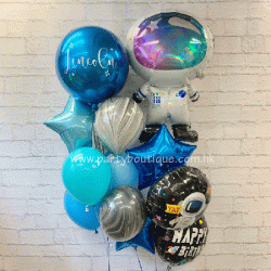 Personalized Orbz & Astronaut Balloon Bouquets