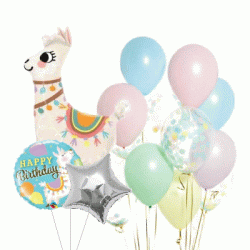 Llama Balloon Bouquets (with weights)