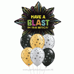 Birthday Blast Balloon Bouquet (with weight)
