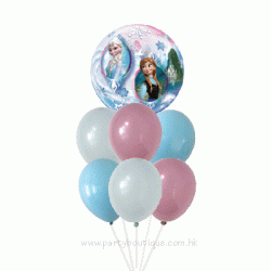 Disney Frozen Bubble Balloon Bouquet (with weight)