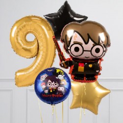 Harry Potter & Number Foil Balloon Bouquets (with weights)