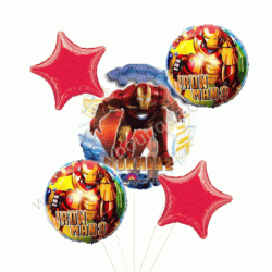 鐵甲奇俠氣球組合 (連氣球座)