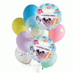 My Little Pony Balloon Bouquet (with weight)