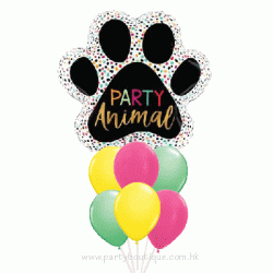 Party Animal Paw Balloon Bouquet (with weight)