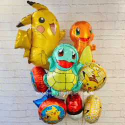 Pokemon Foil Balloon Bouquets