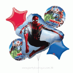 Spiderman Tech Suit Foil Balloon Bouquet (with weight)