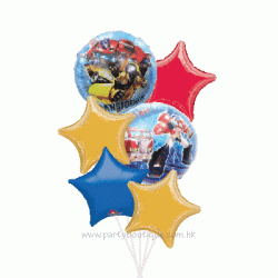 Transformers Foil Balloon Bouquet of 6 (with weight)
