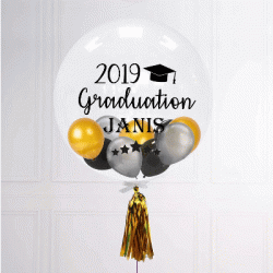 Personalized Graduation 24" Stuffing Bubble Balloon (with weight)