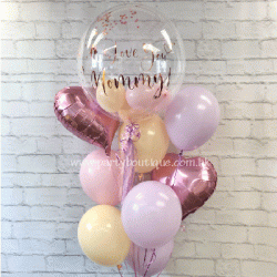 Personalized Bubble Balloon Bouquet (Pastel)