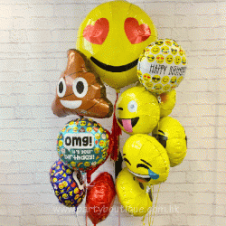 Emoji Foil Balloon Bouquets (with weights)
