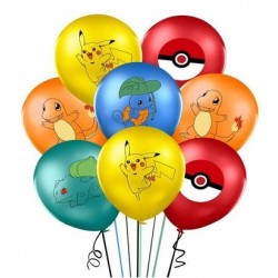 Latex Balloon Bouquet of 10 - Pokemon (with weight)