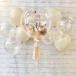   Personalized Bubble Balloon Bouquets (Neutral)
